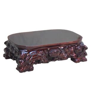 大型实座木底石奇RGH石崖柏底座摆件根雕花户瓶外头底座可挖槽底