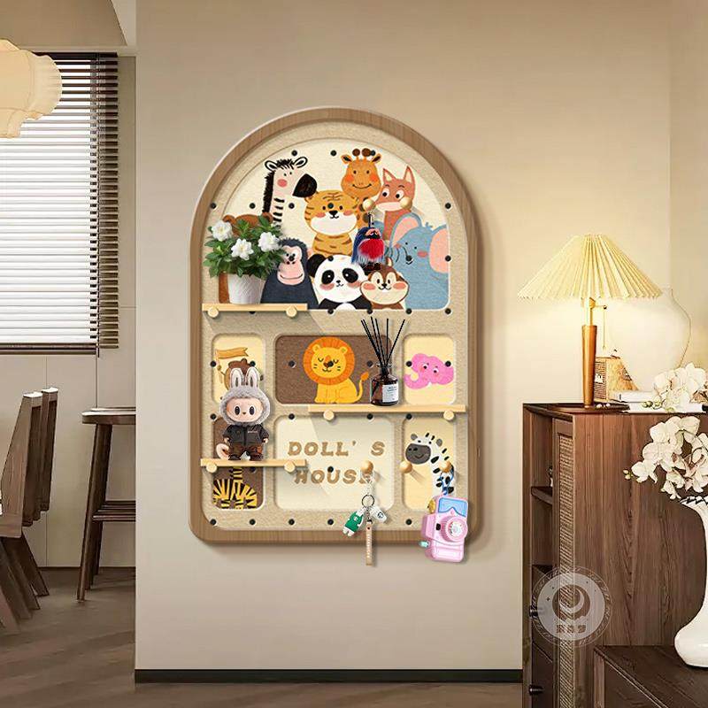 多巴胺入户玄置洞装洞关板挂画中古风温馨全家福动物物架墙AQY-04,家居饰品,现代装饰画,淘宝优惠券,粉丝福利购,淘宝优惠卷