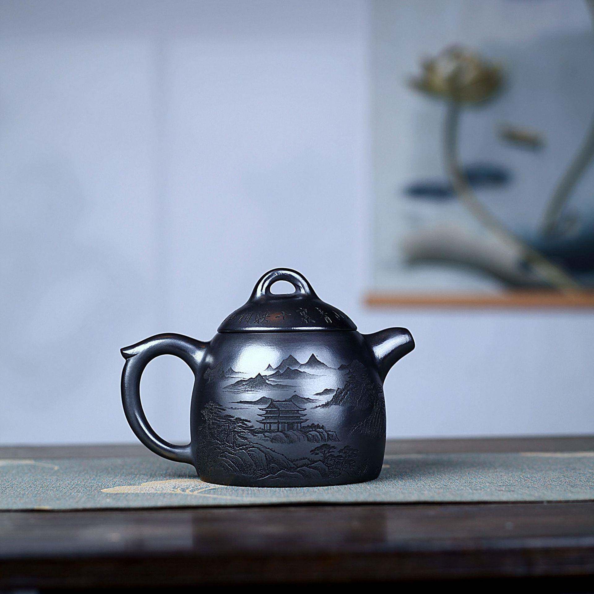 宜砂壶紫原矿石黄水山秦权兴匠心手制精美紫砂VYC茶壶产地直销