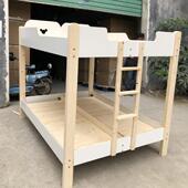 铺托管班小学生午睡托床实木儿童上下铺小饭桌午床160130人四床定