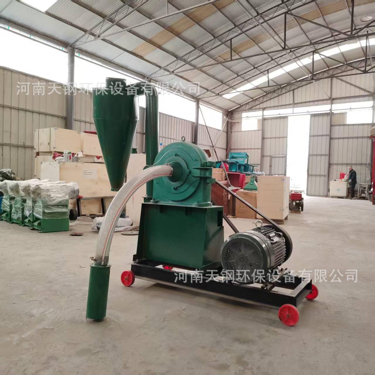 新款加宽铸铁盘粉碎机大封箱自吸大式黄豆米米玉齿磨粉机374干磨