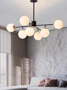 网室红魔豆分子灯LED客厅吊灯灯现代简约73312卧书房玻璃具球吊灯