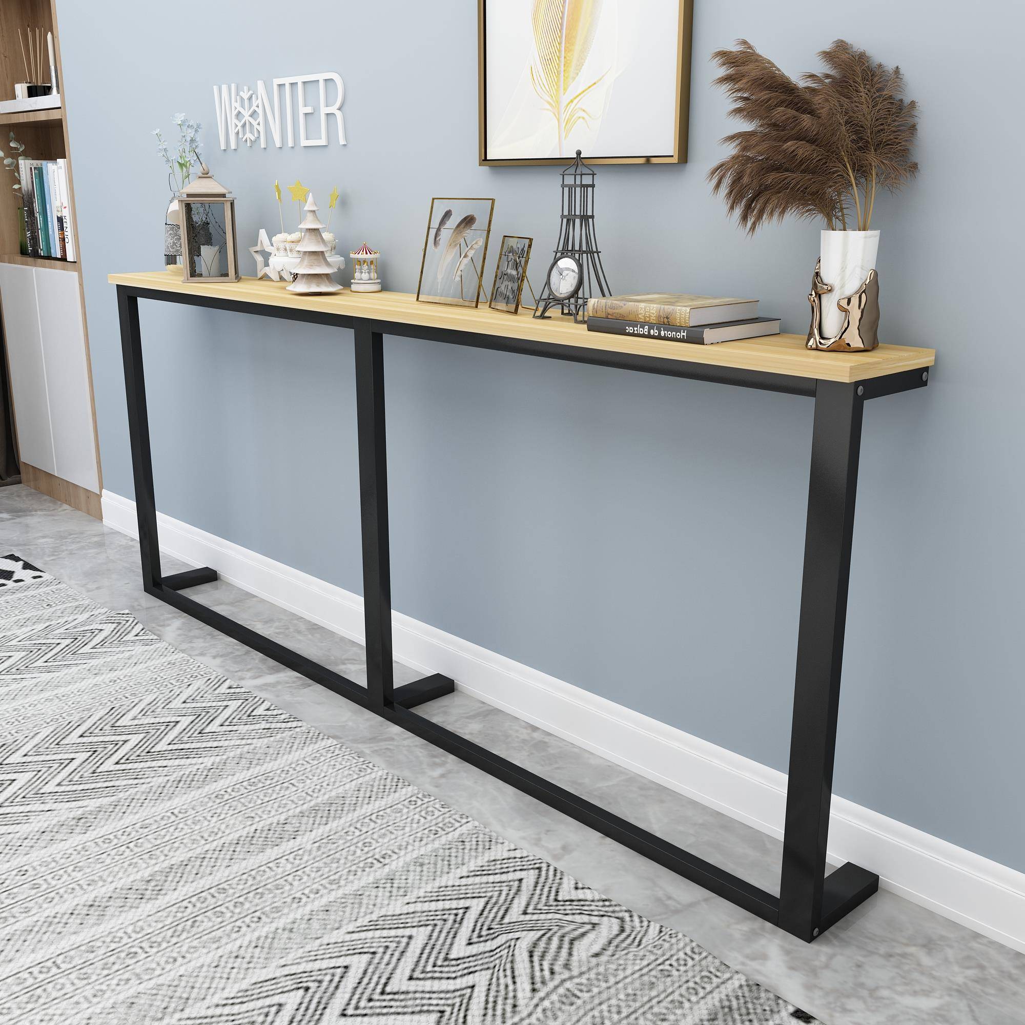 A9L沙999发后靠超墙置物架架夹缝窄客子厅暖气落地长条桌床头边收