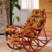 摇CCI椅阳台天然午真藤植物编织老人子家用室内休睡闲逍椅遥老式