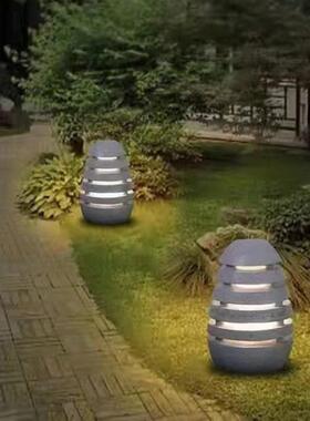 发光地DOY蛋型草坪灯户外仿石头蛋鸡草灯公园小区饰花园装摆件庭