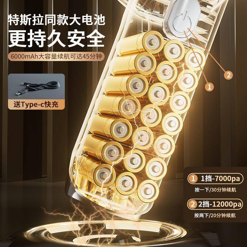 Hgc车吸尘器无刷一体家用车载220用小型迷你吸尘超吹气大吸力机无