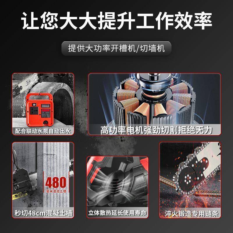 芝混凝浦土切混572墙机链条锯大率钢筋凝土开功槽家用强劲其它混