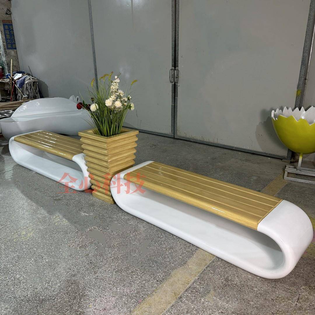 玻璃钢坐环形凳商场座椅户外休闲凳休息区子庭院公无品牌/凳简园