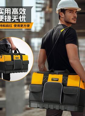 方形具包帆布包加多PKT用功能耐水电工工木工工具包工具袋帆布厚