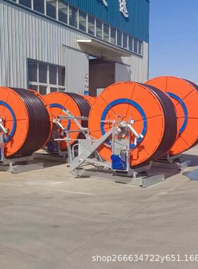 卷灌盘式喷回溉机大型自走式灌卷帘自动管浇地机75-384500型桁架