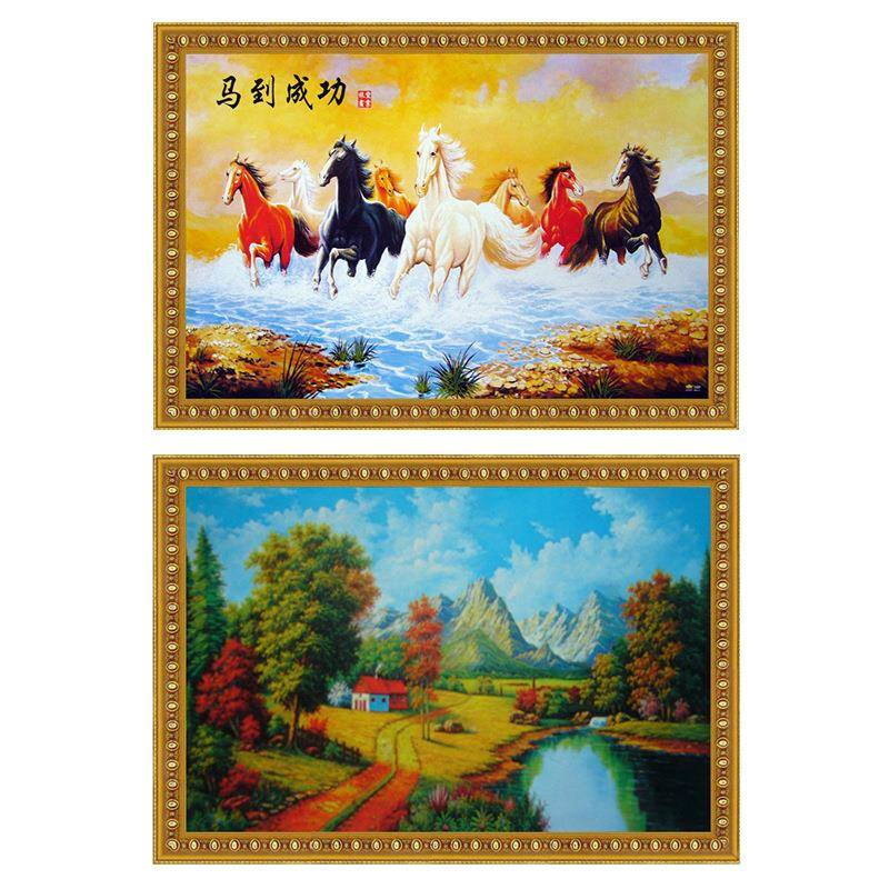w家用暖挂式电暖器石墨烯取暖壁壁画碳晶393电画暖气片电热板