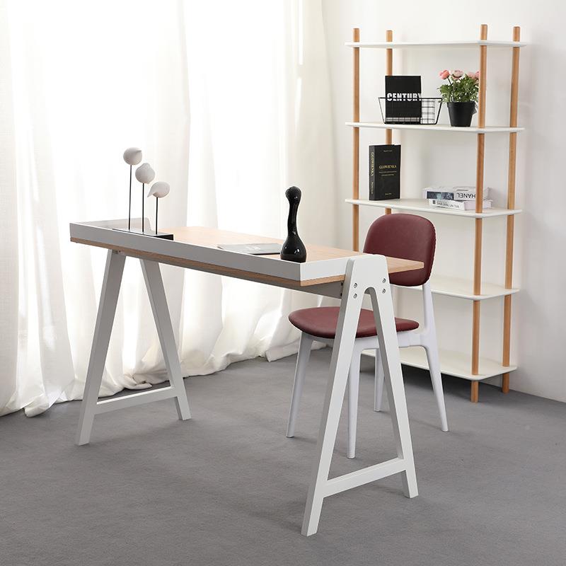 台式电脑桌简约代生书家用办公T-002现桌带架组合学儿童书桌单人