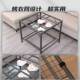 桌折叠烤TCW火桌架家用取暖正方形镀锌钢四子方业餐桌写作吃饭多