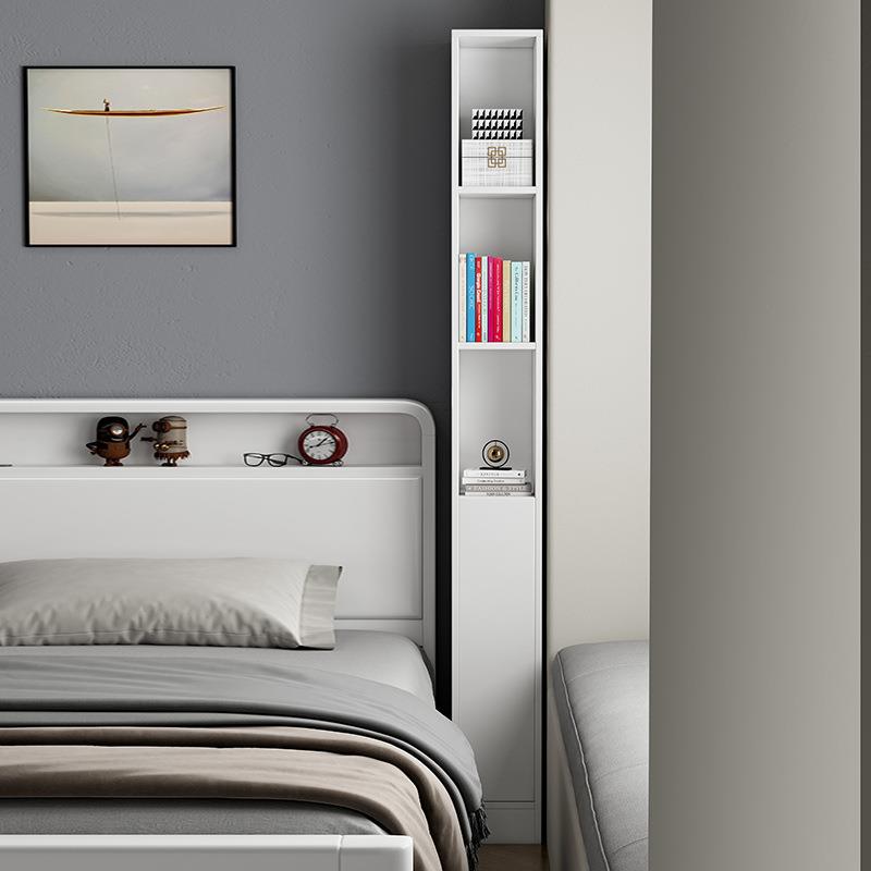 实木家书架一体靠9901书柜墙落地置物架收用儿童书纳柜储物柜子学