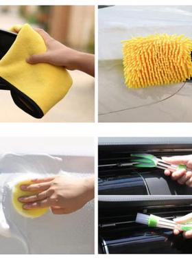 汽热销新款电钻HQC刷尘车刷洗车套装汽车内饰车胎洁清除套装