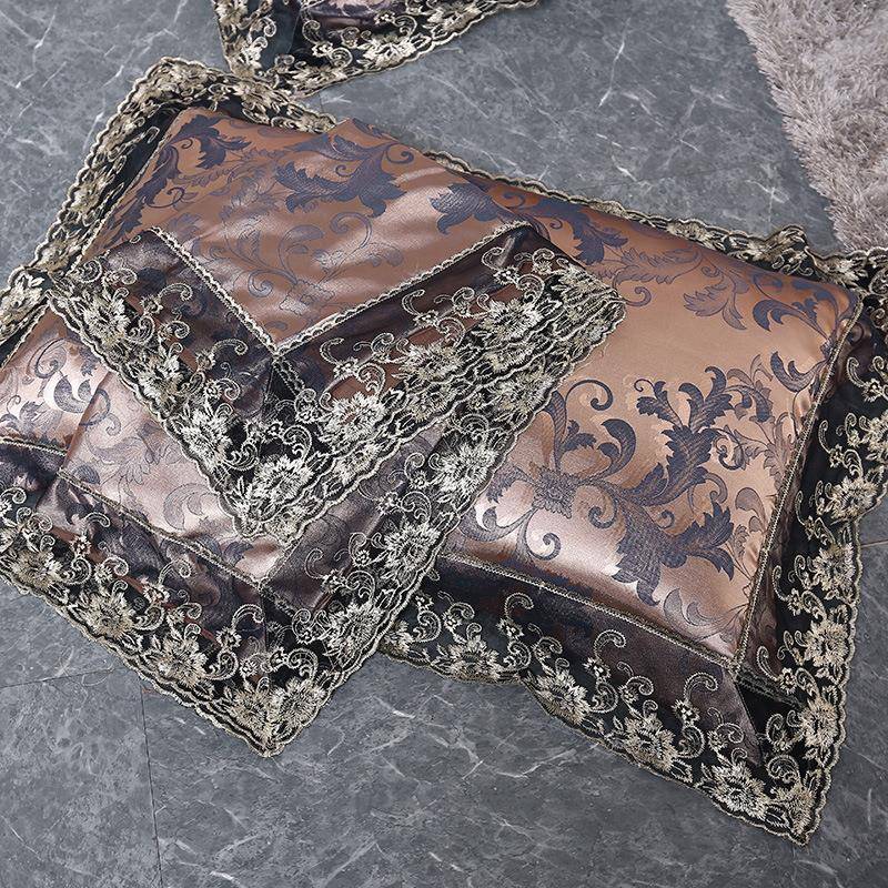 贝代莉娅蕾大花天丝莫丝尔贡缎提花床提单床笠床包319婚庆四件套