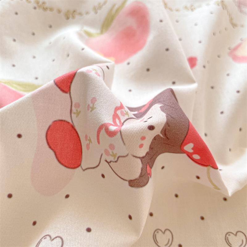 全棉四件套床纯三棉被套单床上用床品春款夏季床笠128家用件套品