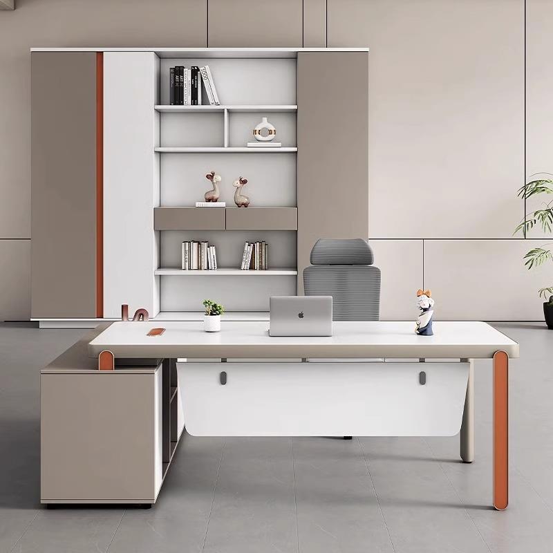 老现YBL板简办公主桌管经理大班台约代办公室桌椅组合轻奢总裁时