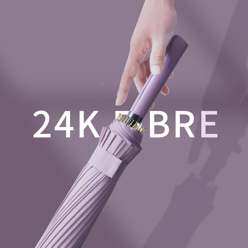 24骨伞动雨伞长杆森系复古大商务YK-16K24直自杆人晴雨号两用长柄