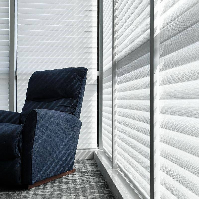 高端防眩香格里拉窗帘遮阳帘台阳厨窗户防晒隔晕热房遮TFS挡百叶