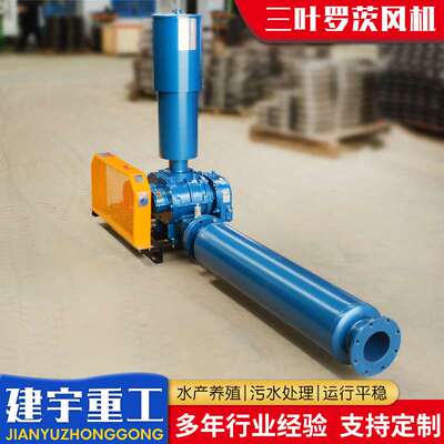 罗茨风机污水处理水产养殖耐高温鱼塘增氧机专用三叶鼓风机