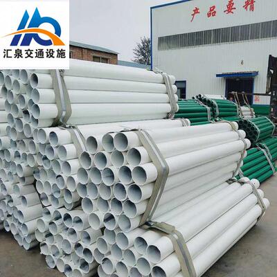 公路喷防撞热镀锌护140*4.5*栏柱波形护栏板配件圆立立柱方立柱款