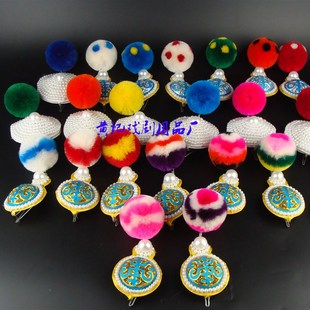 速发戏剧戏曲用品戏具戏装 戏帽配头京剧头盔配件占发专盔用件面面