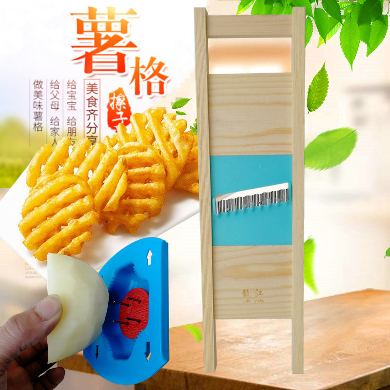 速发龙江切菜器土豆片切片器厨房切菜神器切花样切土豆片器薯格切