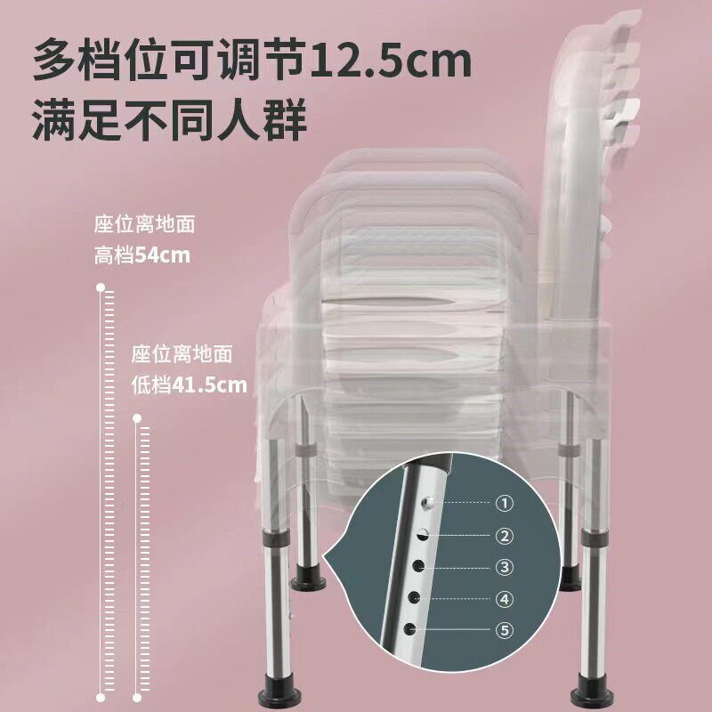 速发老人可移动马桶不锈钢腿坐便椅孕妇便携防臭坐便器成人坐便盆