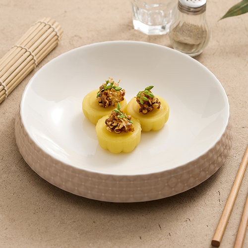 速发优格星河陶瓷创糕盘点心盘商用点意特色酒店餐具盘子家用菜盘