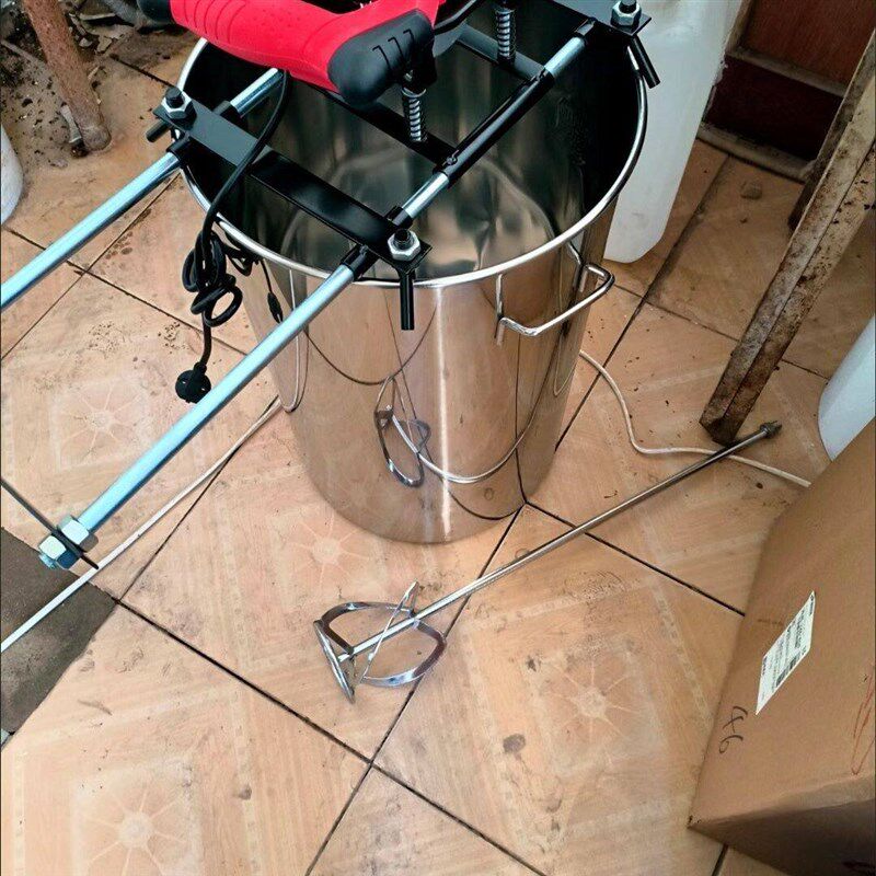 速发电动搅拌器工业手持式混凝土油漆涂料腻子打灰机支架大功率飞