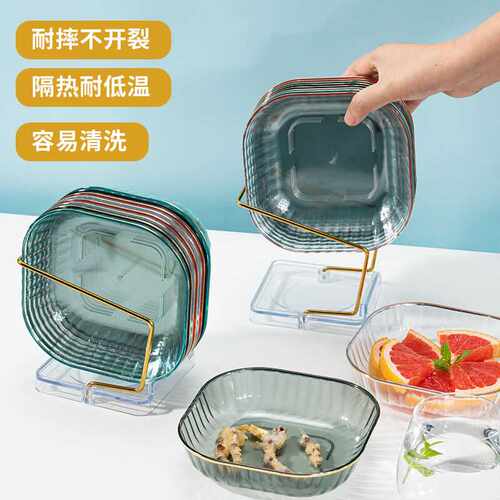 沃德百惠（WORTHBUY）吐骨碟家用餐桌垃圾骨头盘子装水果零食干果