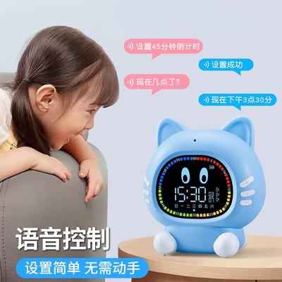 k语t多功能音电子闹钟智20女2kt7号仓15新款能学生起床儿童男孩闹