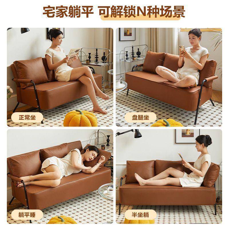 人布艺沙1客厅2025新款出租小户型豆单腐块房直排科技布小沙发发