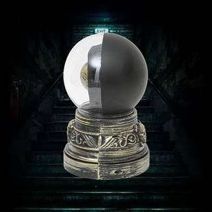 万圣节眨眼魔球装饰LED电动发光发声眼珠门铃酒吧密室道具造型