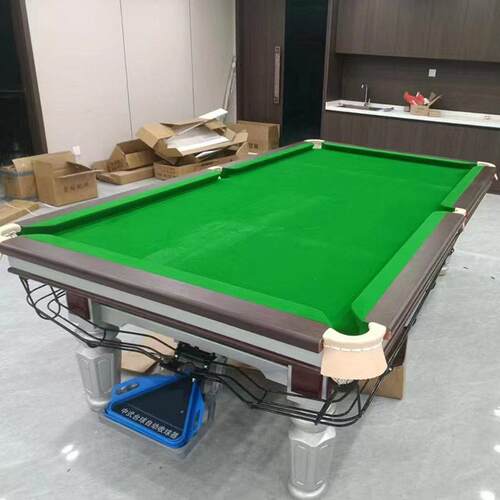 台球桌标准型中八式成人家用商用球厅新款青石板台面黑八桌球钢库