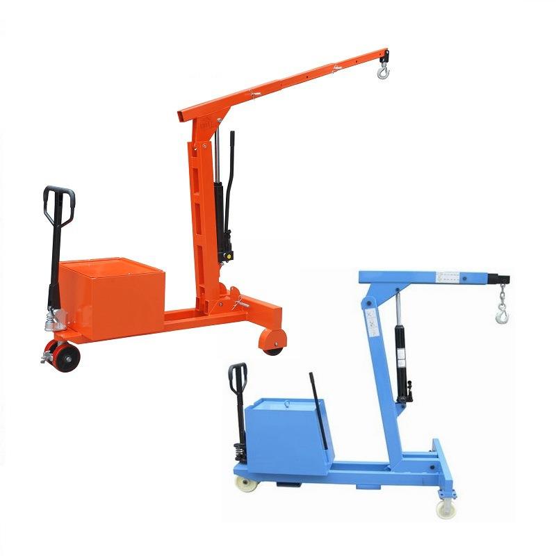 无腿配重式手动液压吊机平衡重式全电动单臂吊机手动液压小吊车