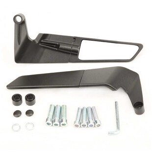 摩托车街车改装后视镜CNC铝合金电动车通用KTPM可折叠定风翼反光