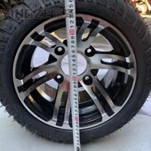 10寸公路轮胎铝轮毂真 DIY改装 四轮沙滩车卡丁车摩托配件235F