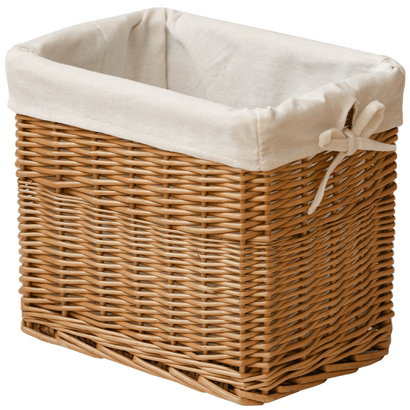 柳编收纳筐厨房储物筐杂物盒田园布艺盒网红化R妆品整理箱水果篮,收纳整理,其他收纳篮,淘宝优惠券,粉丝福利购,淘宝优惠卷