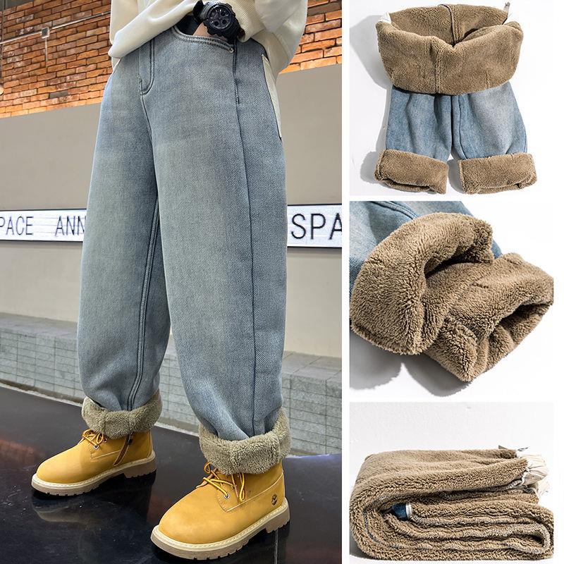 男童秋冬季裤子加绒2025新