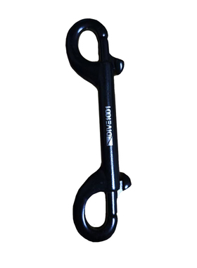 黑色磷化316不锈钢双头扣弹簧钩E快卸挂扣潜水旗双头钩狗绳扣