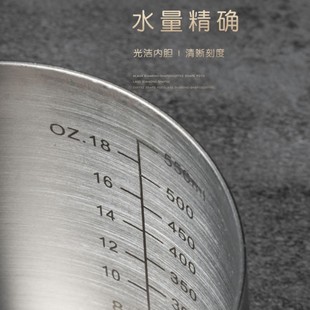 304不锈钢J细口壶套装 手冲咖啡壶挂耳长嘴壶家用 带温度计防烫木