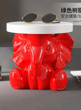 轻奢大象摆件客厅落地家s居装饰品换鞋凳家用门口鞋柜凳子乔迁礼