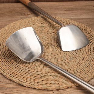 鹰咀牌锅铲厨师专用m炒铲粤菜八两勺10两炒菜手勺木柄炒勺厨房炒