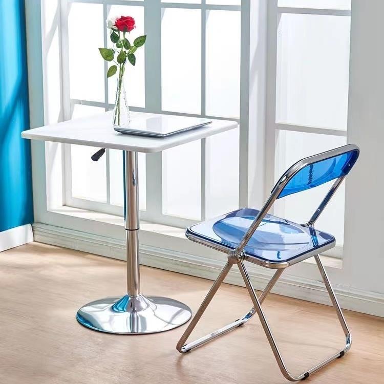 高脚吧台桌阳台家用洽谈奶茶w店商务小圆桌方桌简约鸡尾酒桌子升