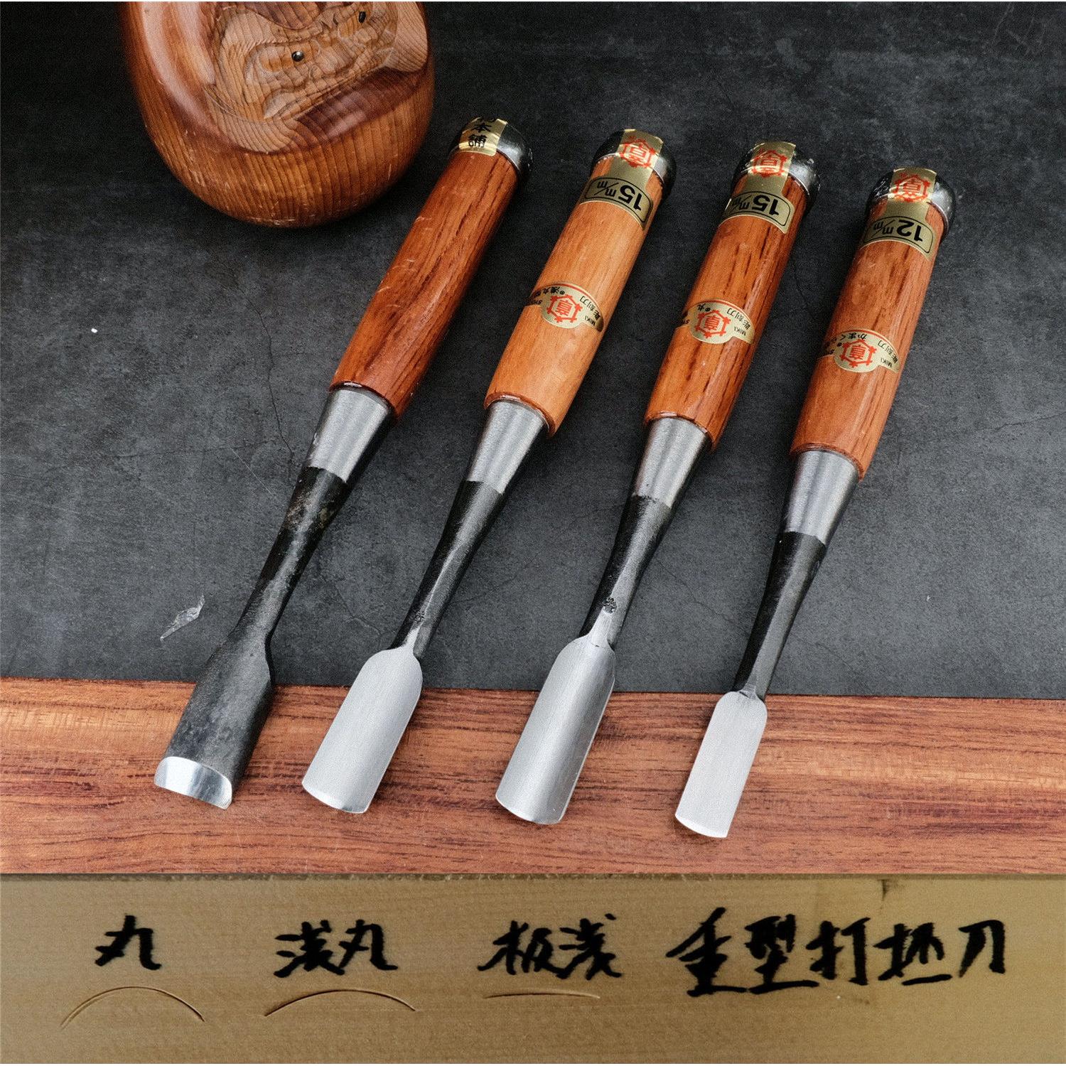 三木章丸凿半圆丸刀凿子浅丸极浅木雕刻刀重型打坯刀日本原装进口