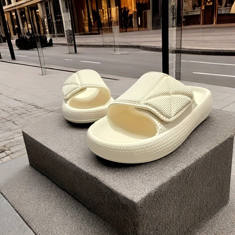 高脚面脚背脚受伤孕妇老人男士宽脚肿宽松可调节专用拖鞋女魔术贴