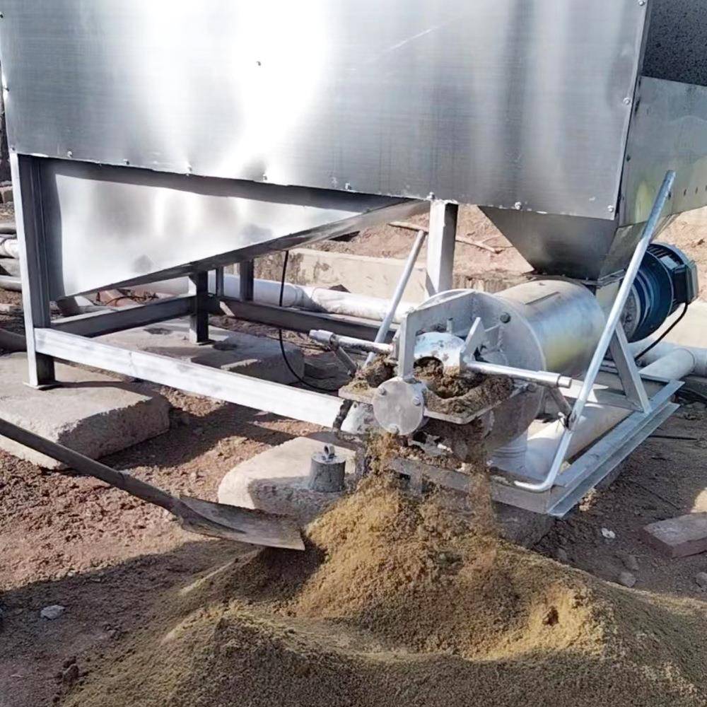 不锈钢猪粪干湿分离机养殖粪便处理设备纸浆脱水机牛场牛粪分离机