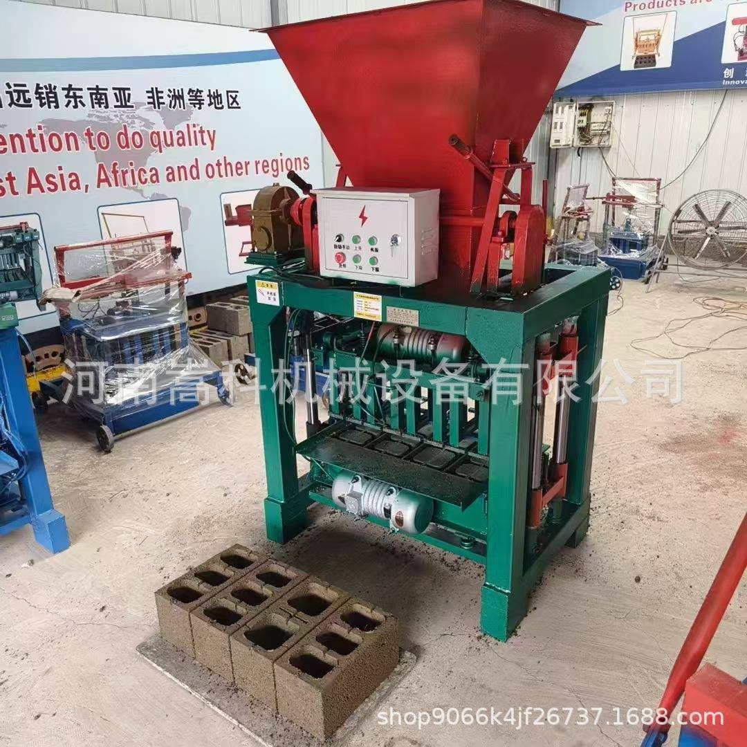 小型移动式空心砖机家用220v直推式路面花砖机免托板砌块成型机